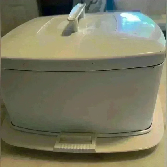 Vintage Ransburg Metal Cake Plate Holder & Cover Canister Carrier Nostalgiacore - Picture 5 of 11